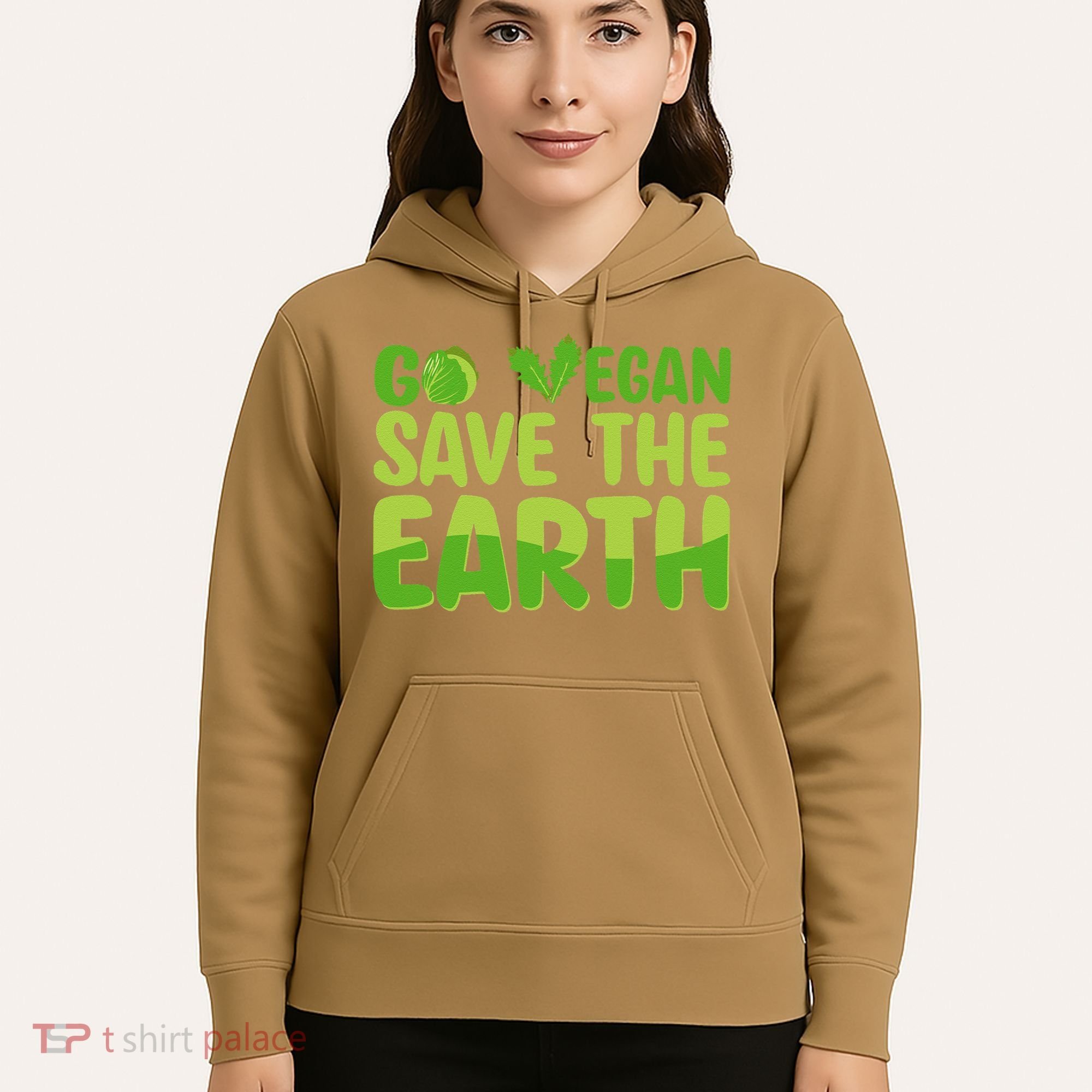 Go Vegan Save The Earth Planet Globe Earth Day April 22 Hoodie