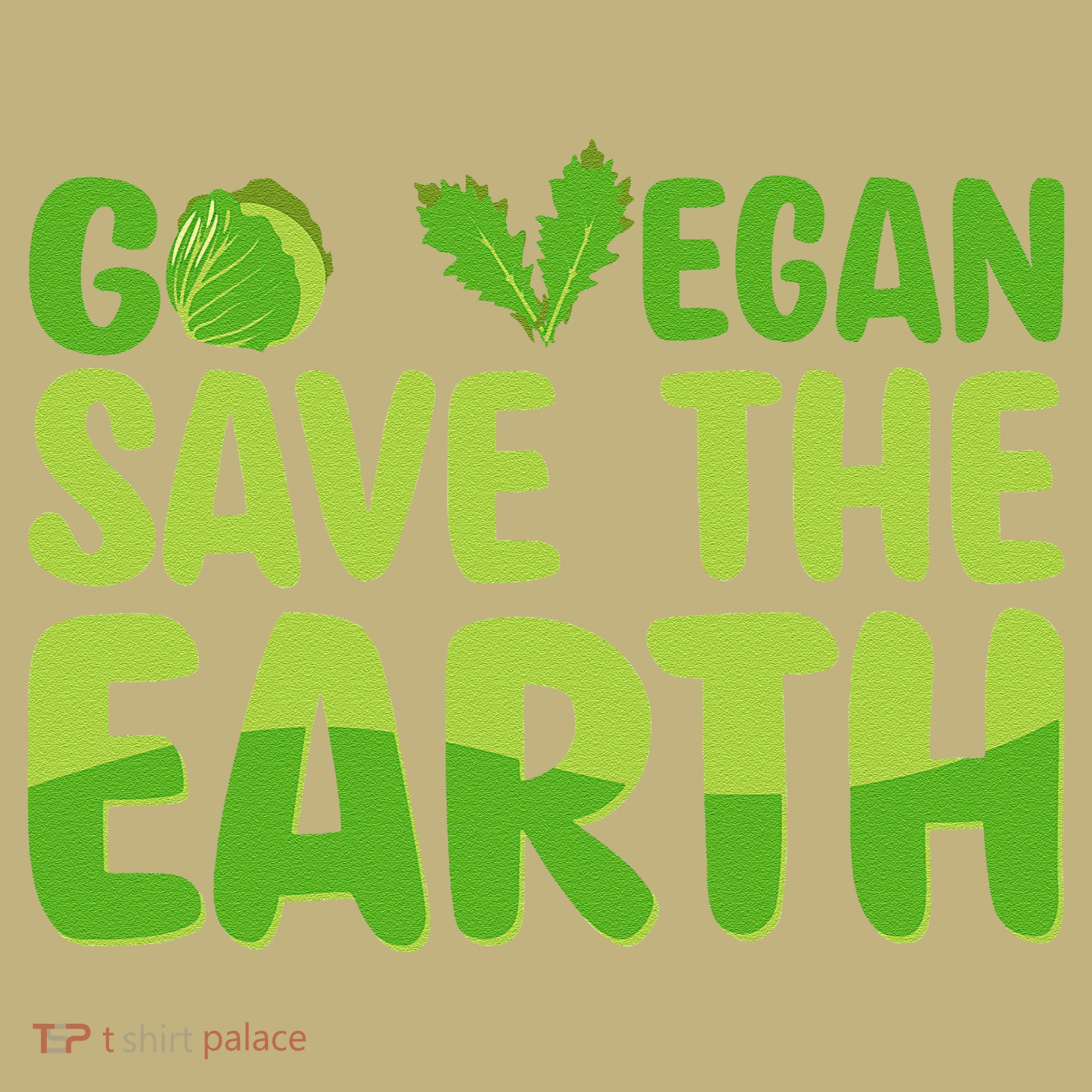 Go Vegan Save The Earth Planet Globe Earth Day April 22 Sweatshirt