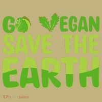 Go Vegan Save The Earth Planet Globe Earth Day April 22 Mousepad thumb 1