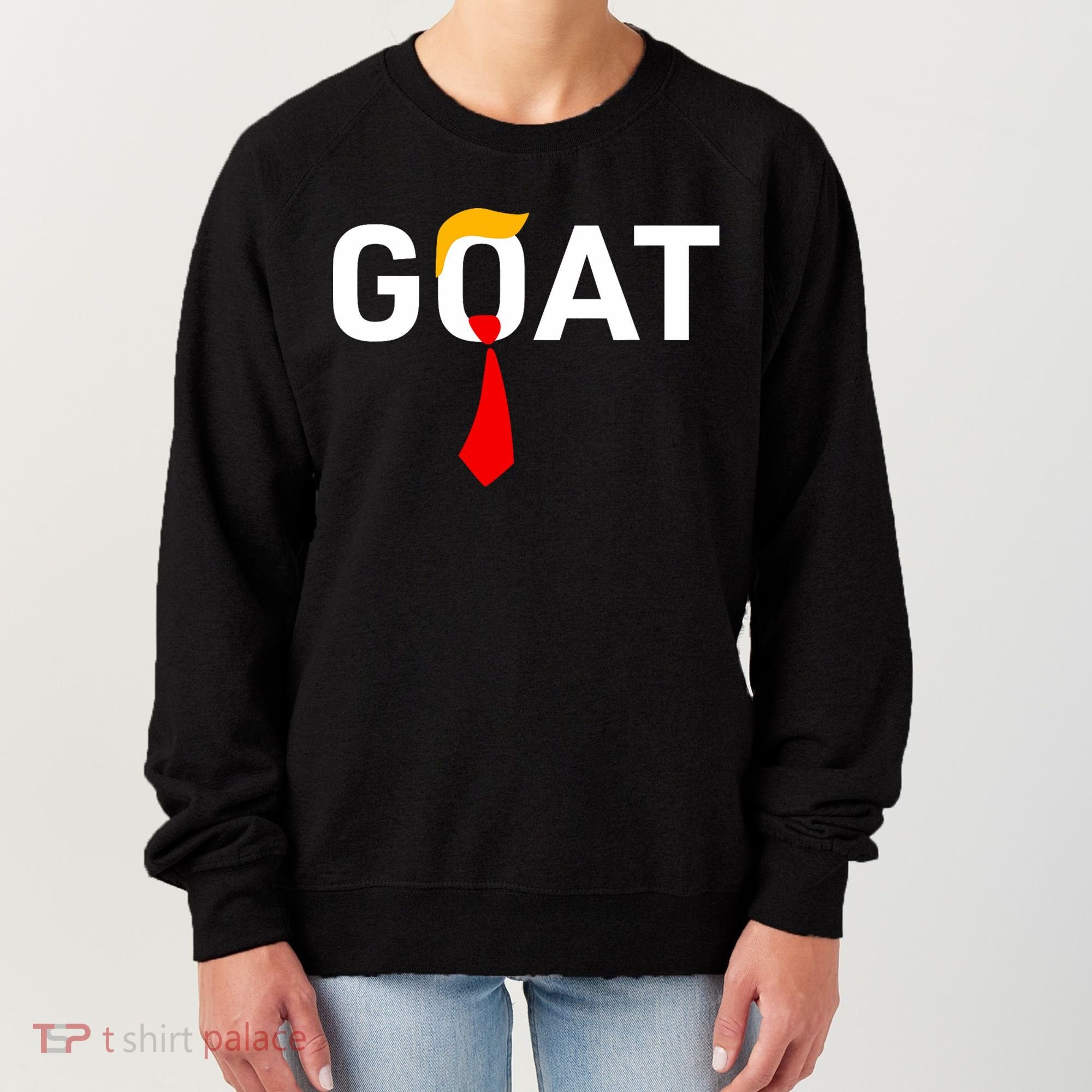 Goat Vote Trump 2024 Funny Support Republican Pro America Women's Sweatshirt