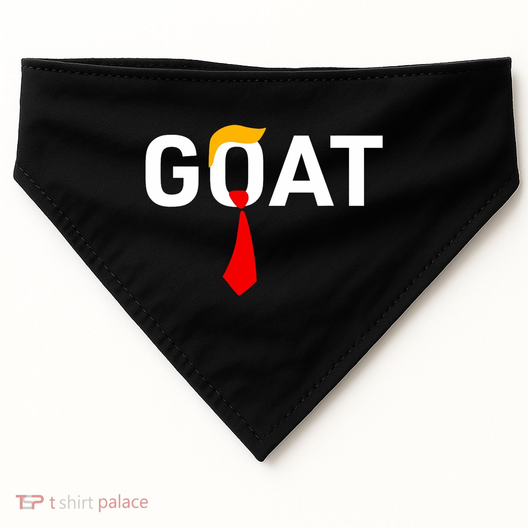 Goat Vote Trump 2024 Funny Support Republican Pro America USA-Made Doggie Bandana