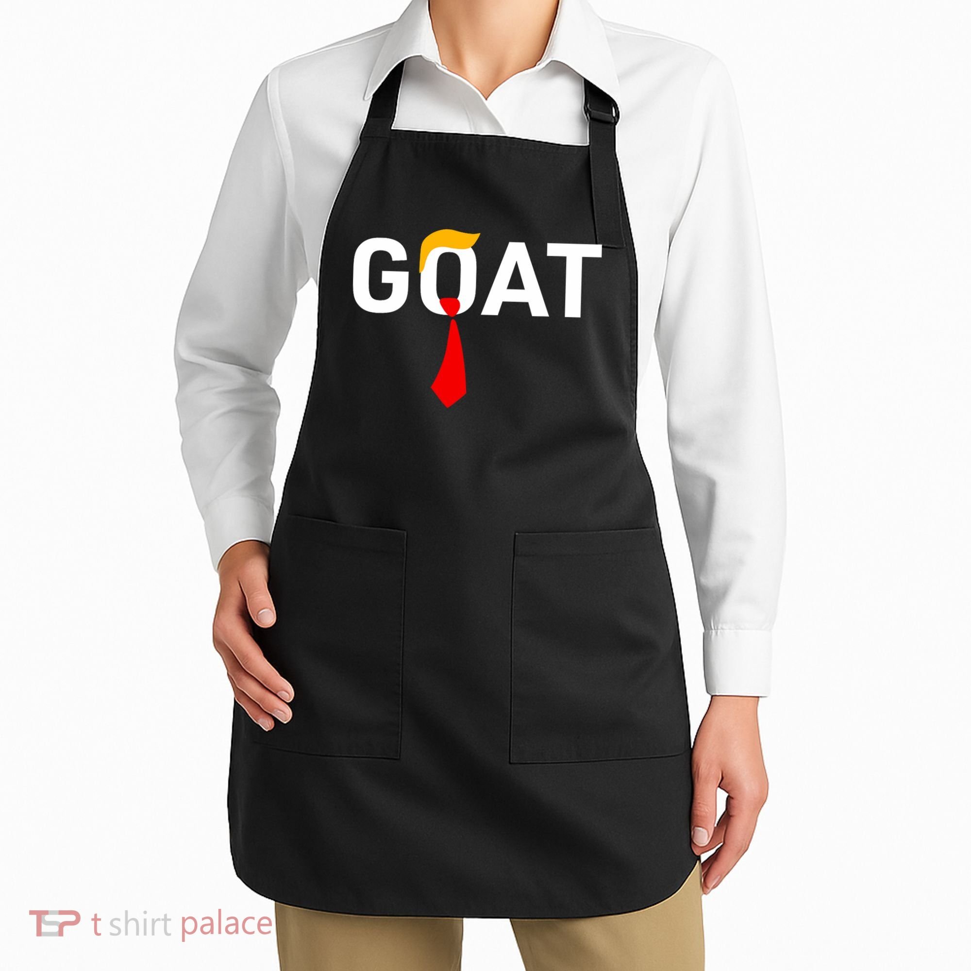 Goat Vote Trump 2024 Funny Support Republican Pro America Apron