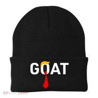 Goat Vote Trump 2024 Funny Support Republican Pro America Beanie thumb 0