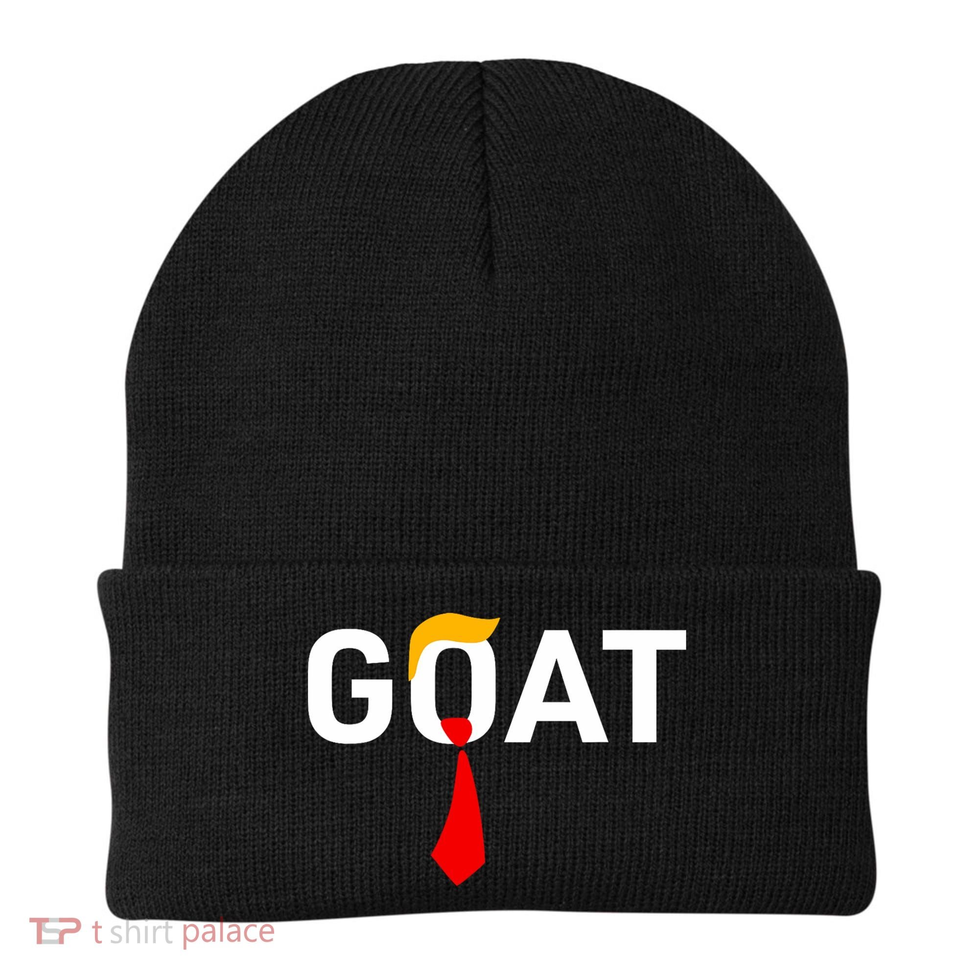 Goat Vote Trump 2024 Funny Support Republican Pro America Beanie