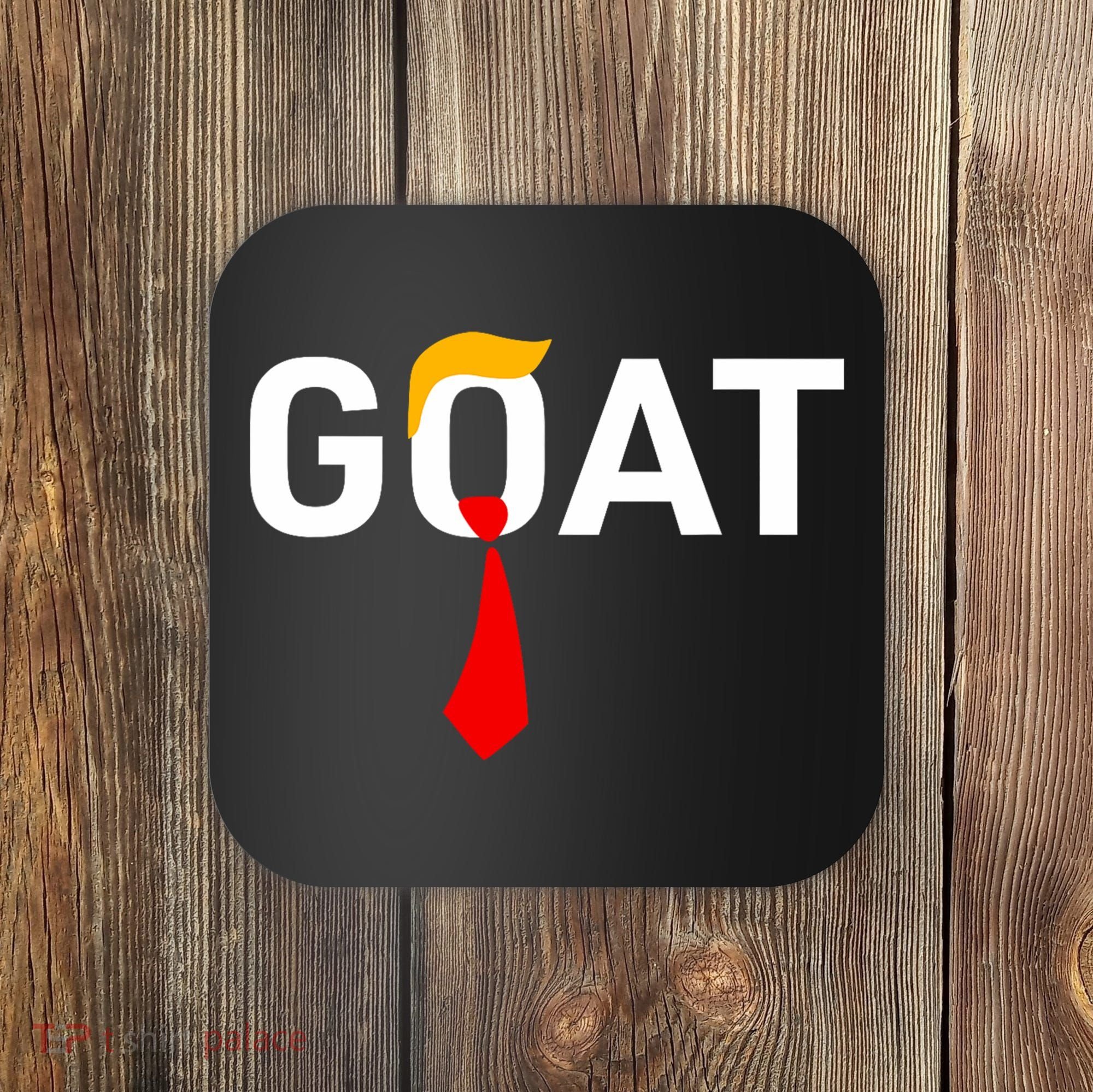 Goat Vote Trump 2024 Funny Support Republican Pro America Coaster
