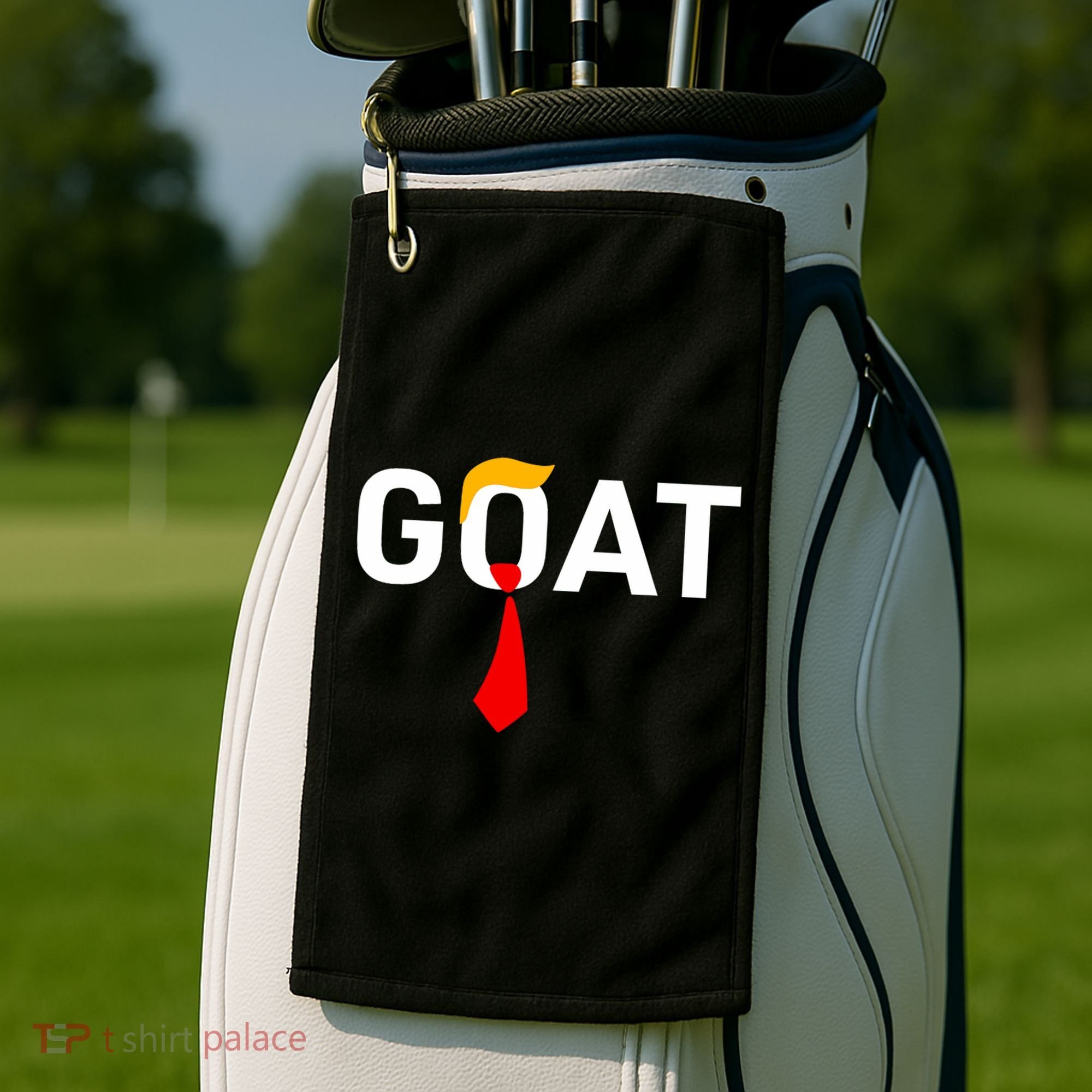 Goat Vote Trump 2024 Funny Support Republican Pro America Golf Towel