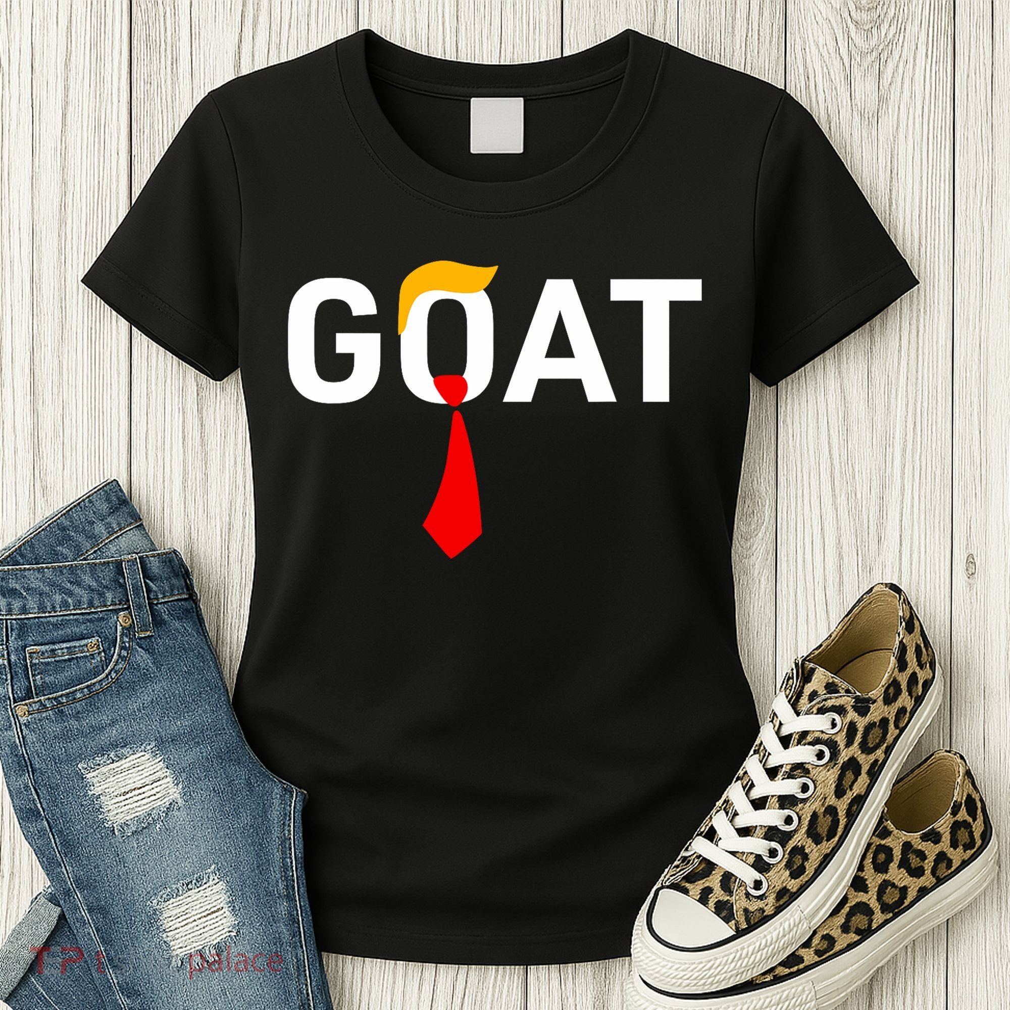 Goat Vote Trump 2024 Funny Support Republican Pro America Women's T-Shirt