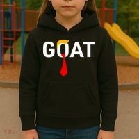 Goat Vote Trump 2024 Funny Support Republican Pro America Kids Hoodie thumb 3