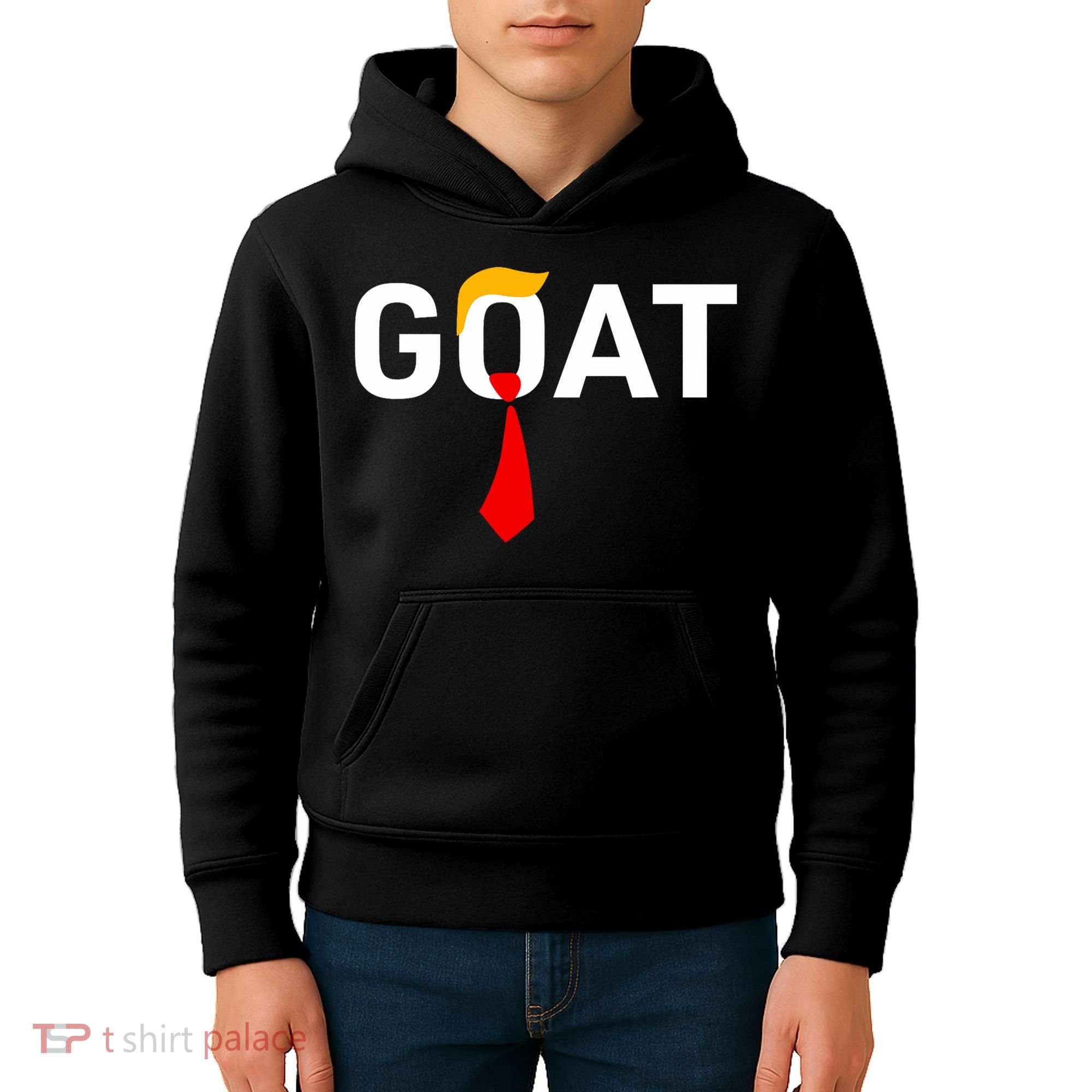 Goat Vote Trump 2024 Funny Support Republican Pro America Kids Hoodie