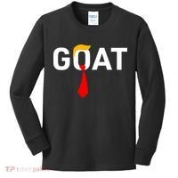 Goat Vote Trump 2024 Funny Support Republican Pro America Kids Long Sleeve Shirt thumb 0