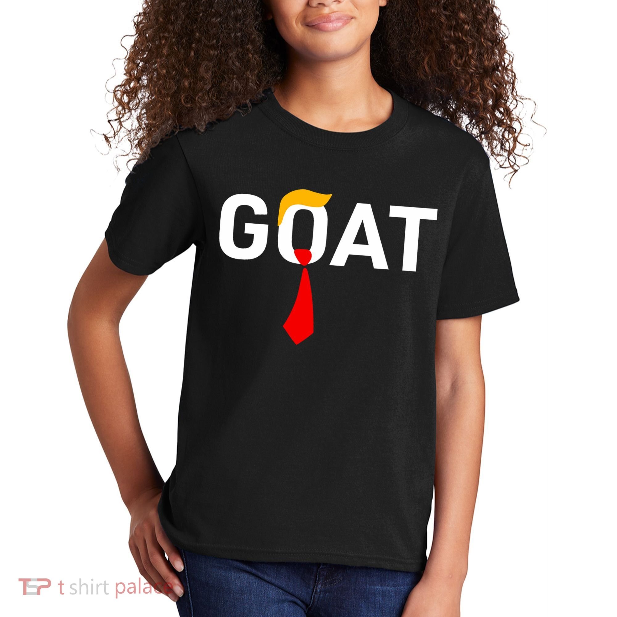 Goat Vote Trump 2024 Funny Support Republican Pro America Kids T-Shirt