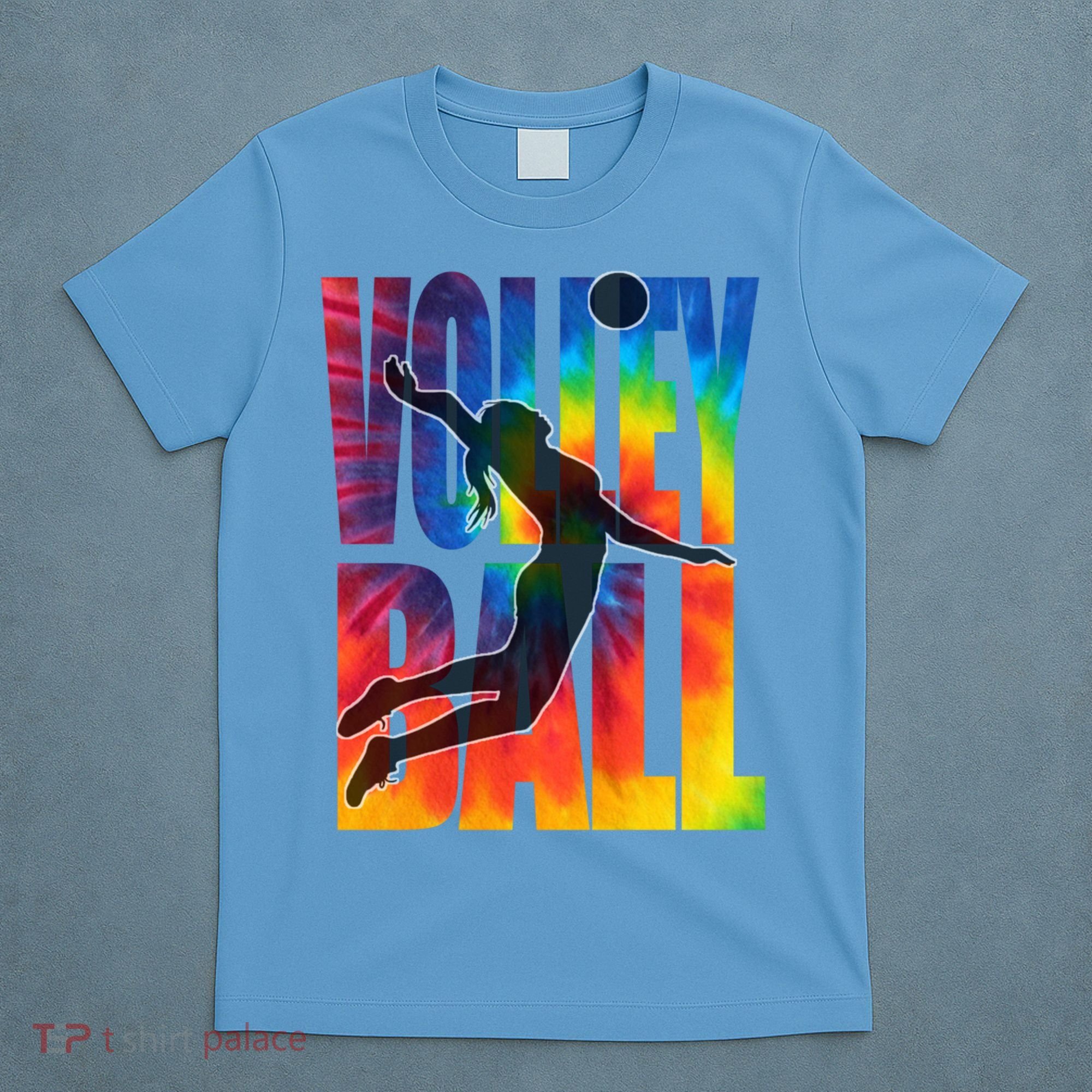 Girls Volleyball Tie Dye Server Teen Players Funny Gift T-Shirt