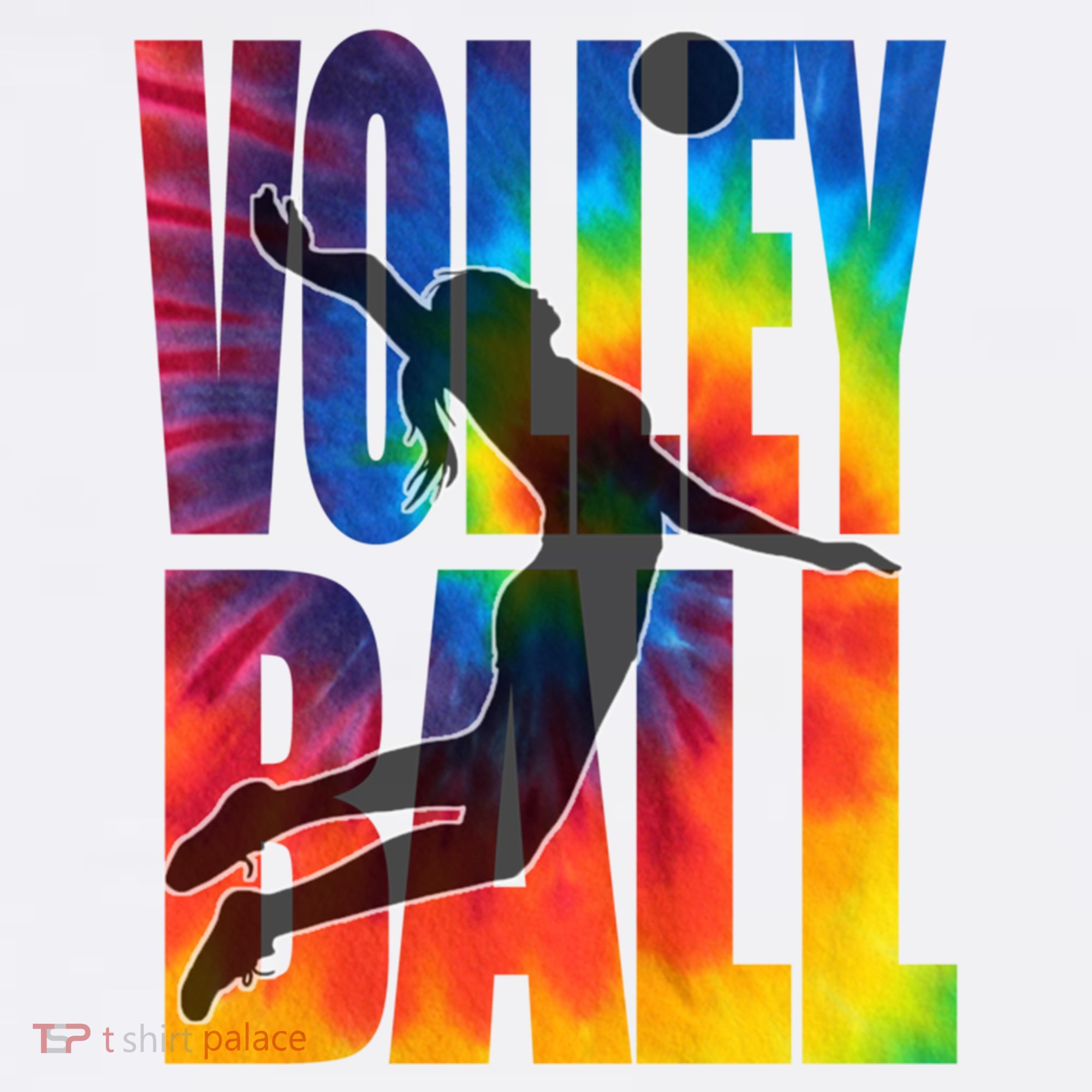 Girls Volleyball Tie Dye Server Teen Players Funny Gift Women's Hoodie