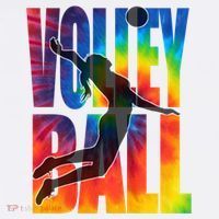 Girls Volleyball Tie Dye Server Teen Players Funny Gift Mousepad thumb 1