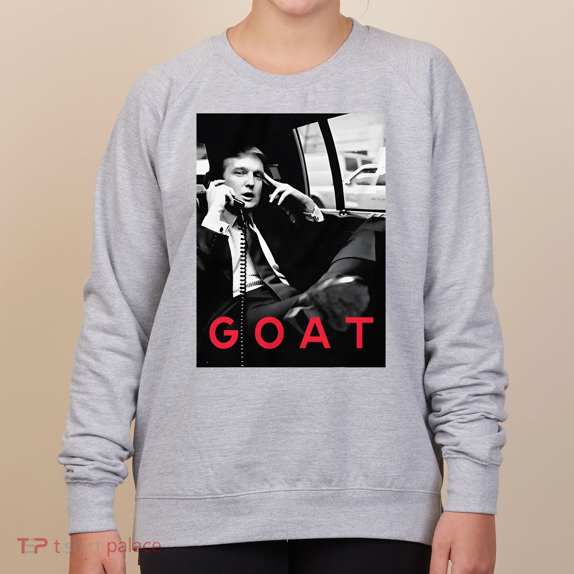Goat Vote Trump 2024 Funny Support Republican Pro America Women's Sweatshirt