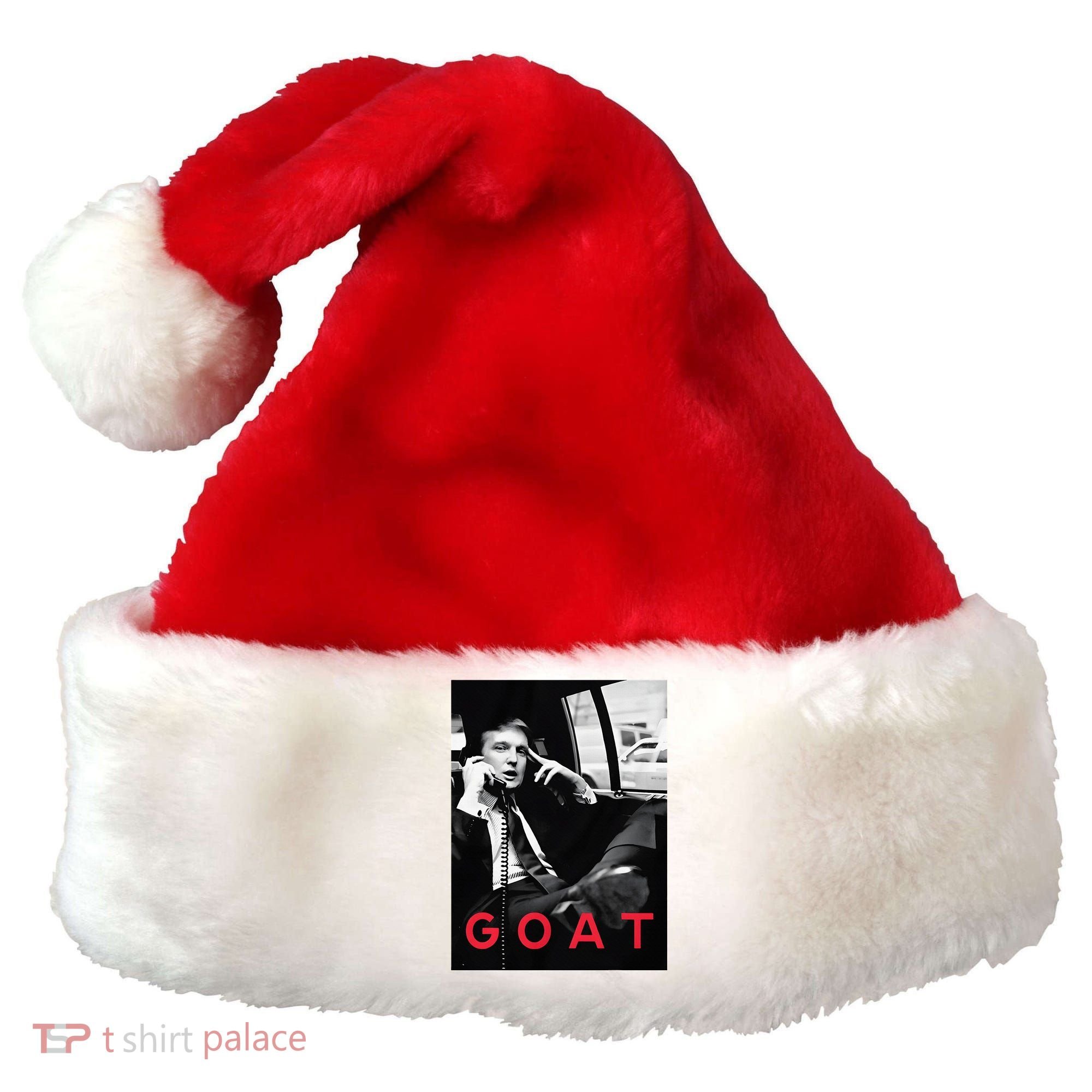 Goat Vote Trump 2024 Funny Support Republican Pro America Santa Hat