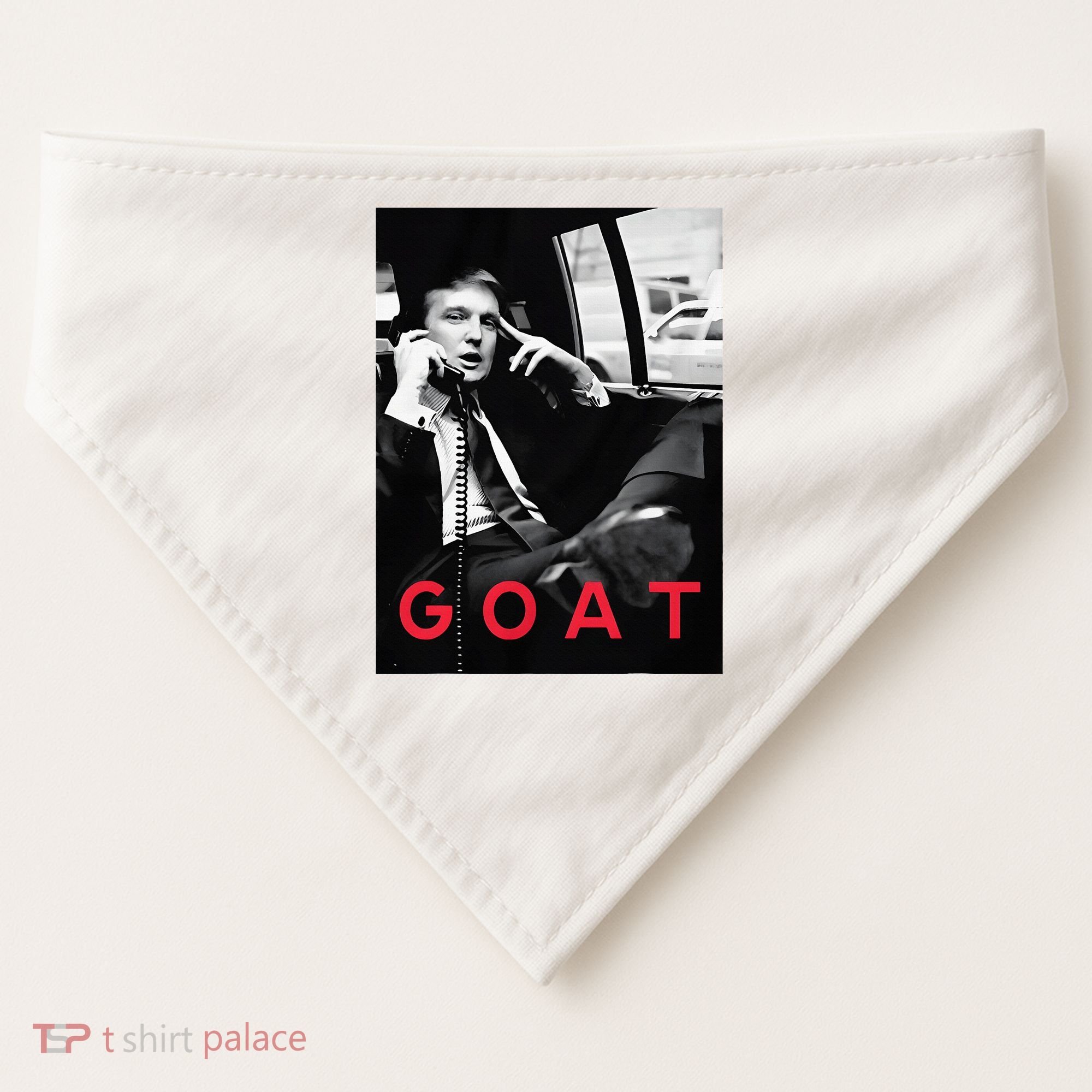 Goat Vote Trump 2024 Funny Support Republican Pro America USA-Made Doggie Bandana