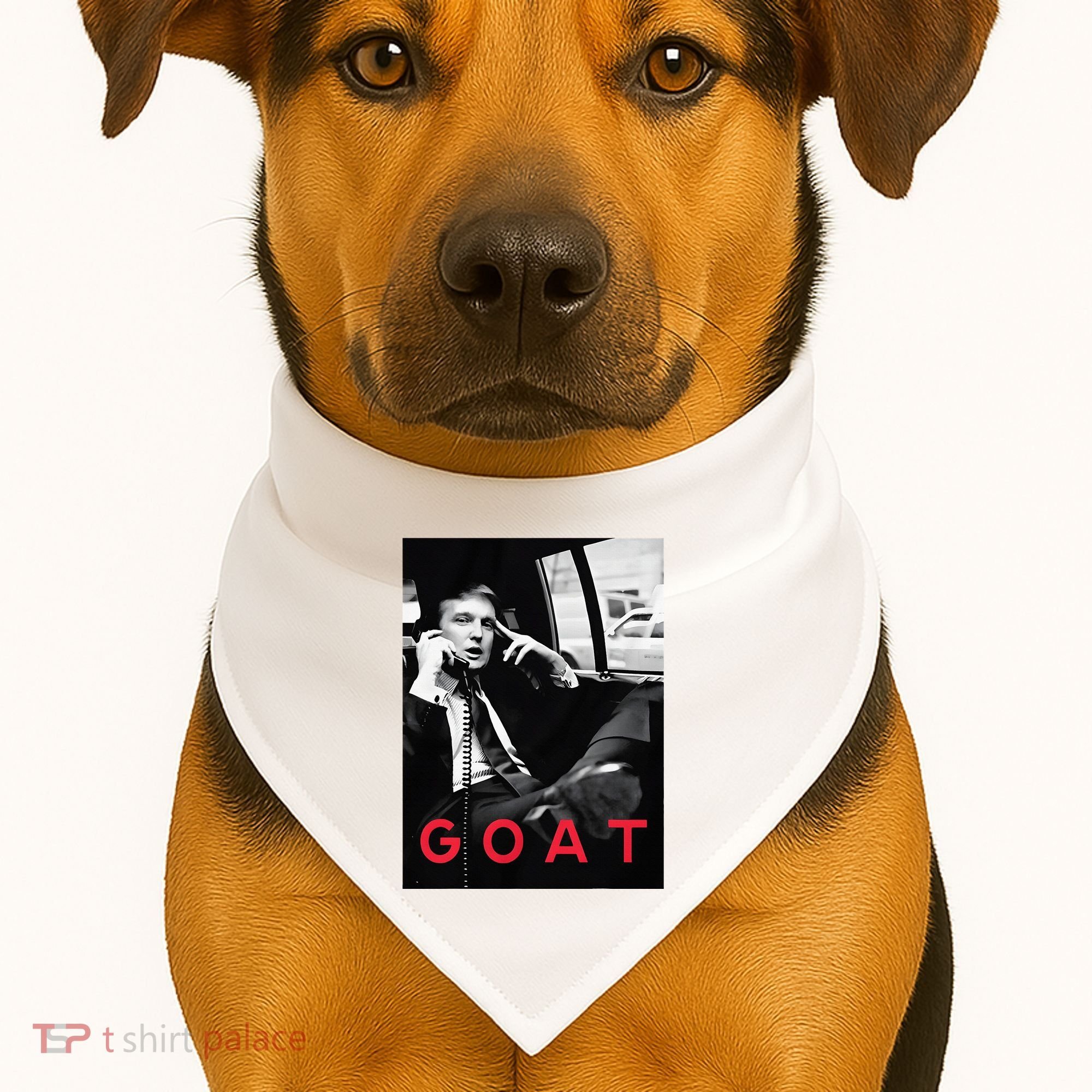 Goat Vote Trump 2024 Funny Support Republican Pro America USA-Made Doggie Bandana