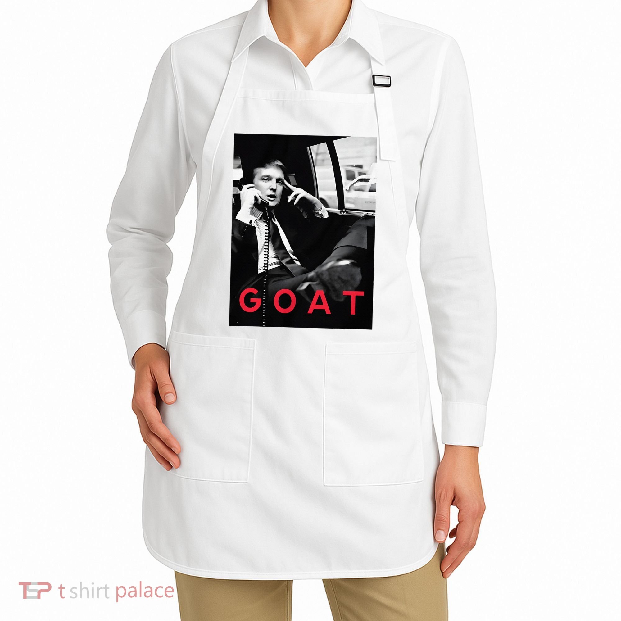 Goat Vote Trump 2024 Funny Support Republican Pro America Apron