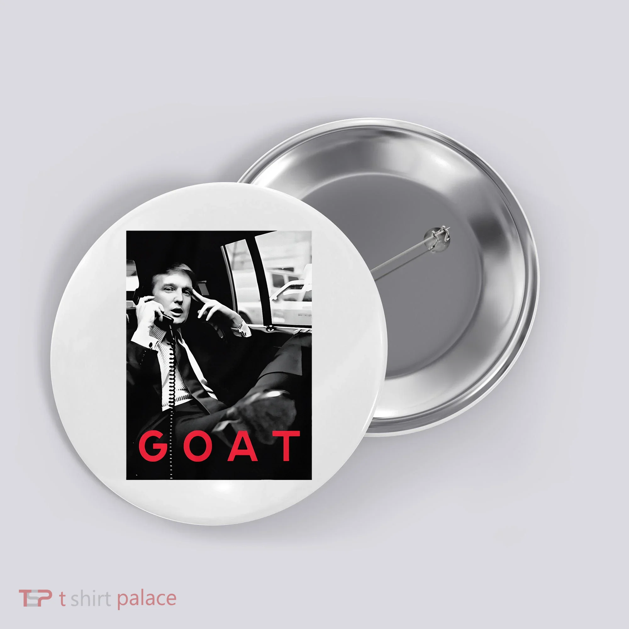 Goat Vote Trump 2024 Funny Support Republican Pro America Button