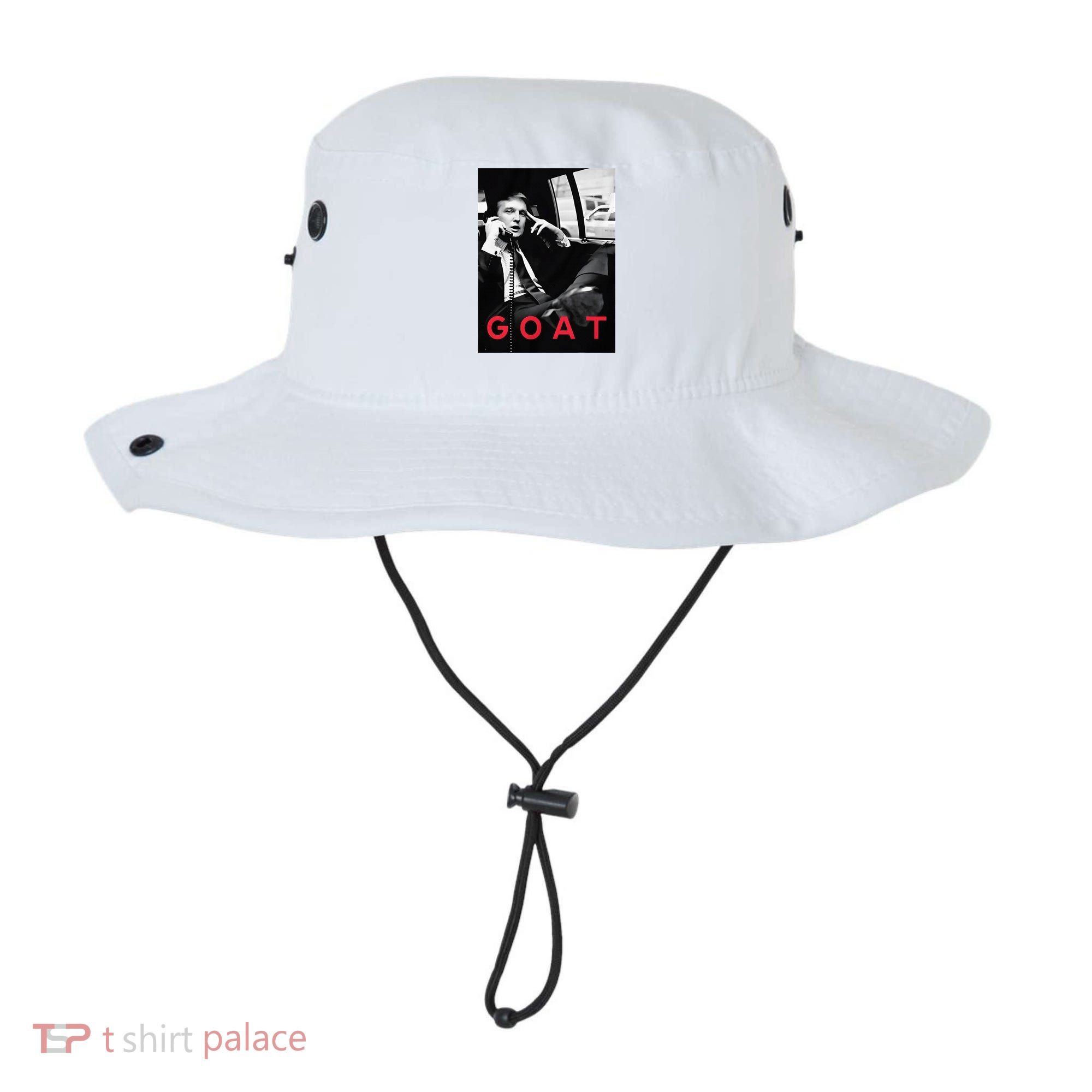 Goat Vote Trump 2024 Funny Support Republican Pro America Bucket Hat