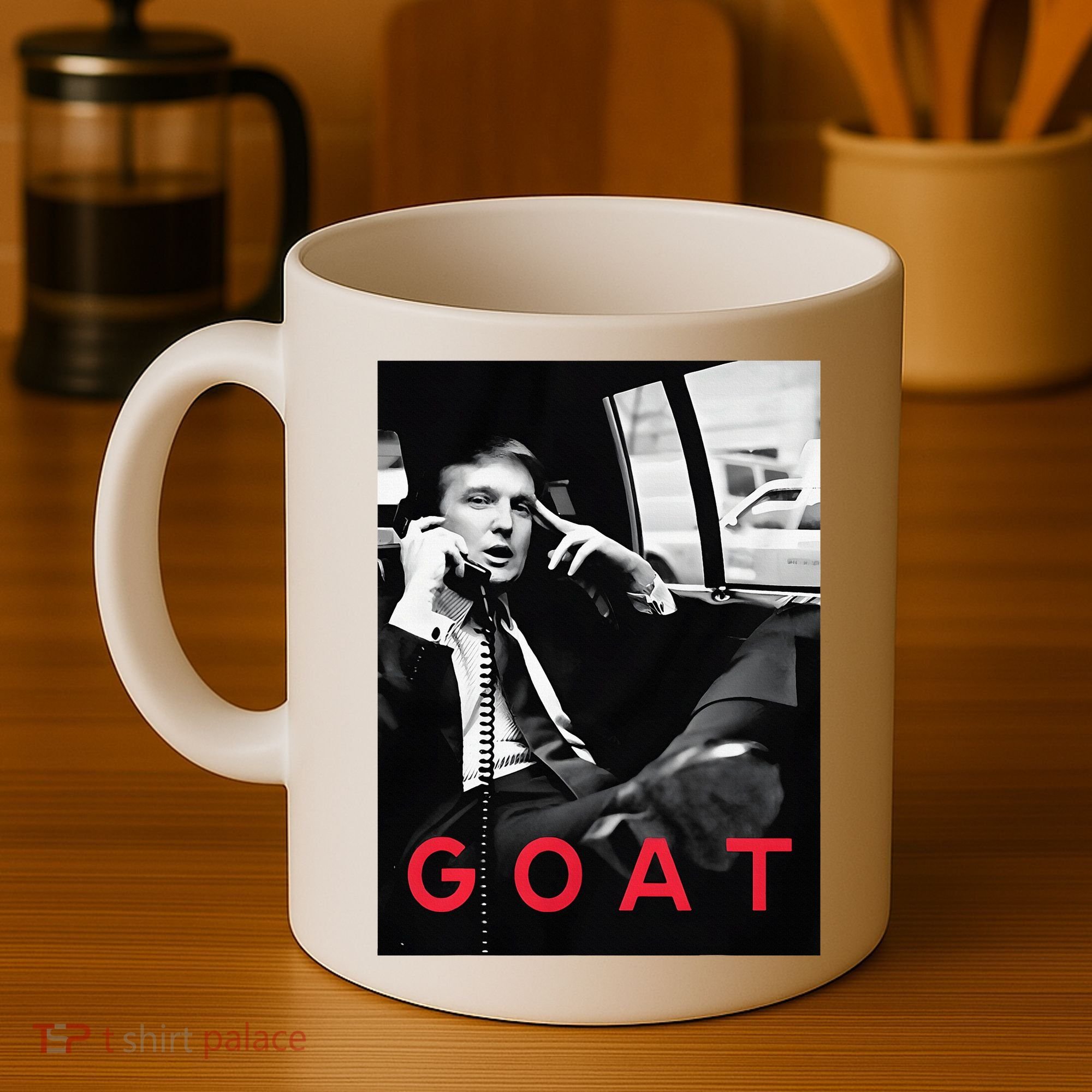 Goat Vote Trump 2024 Funny Support Republican Pro America Coffee Mug