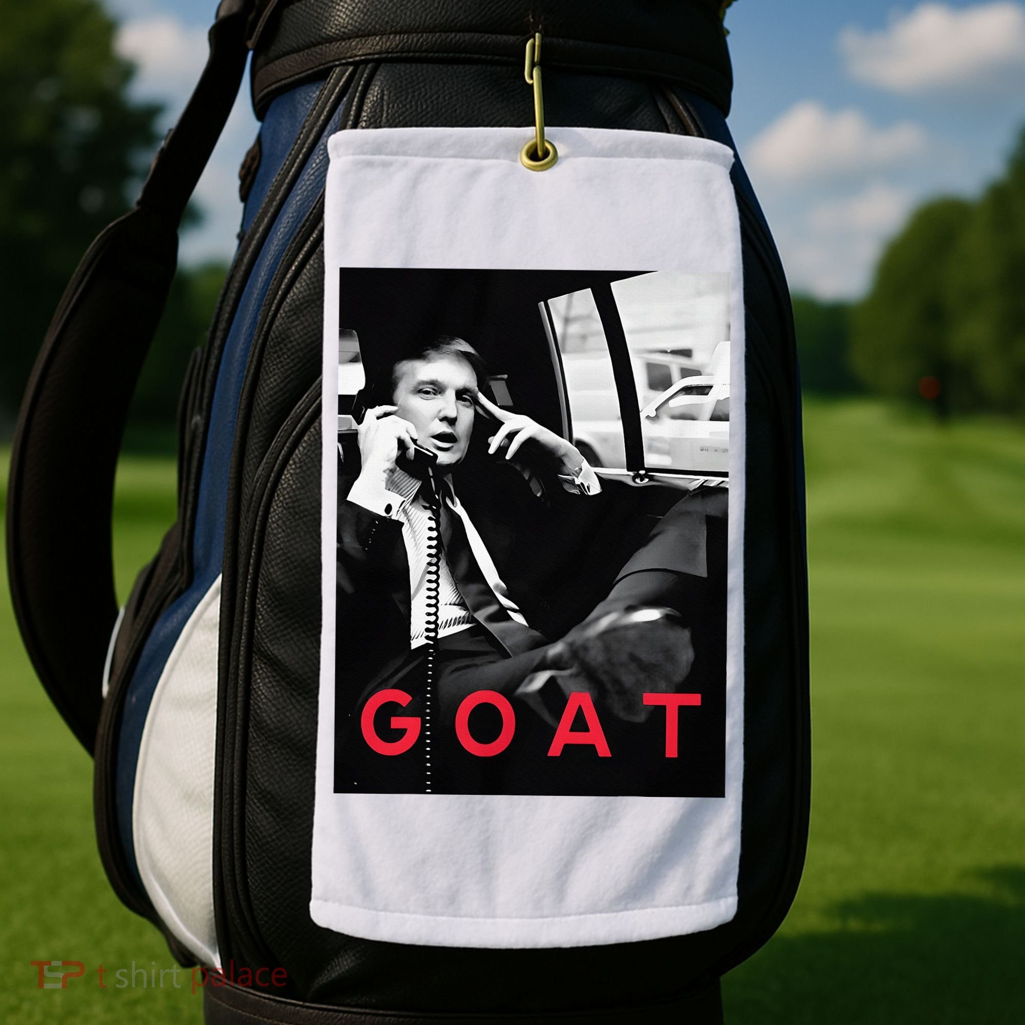 Goat Vote Trump 2024 Funny Support Republican Pro America Golf Towel