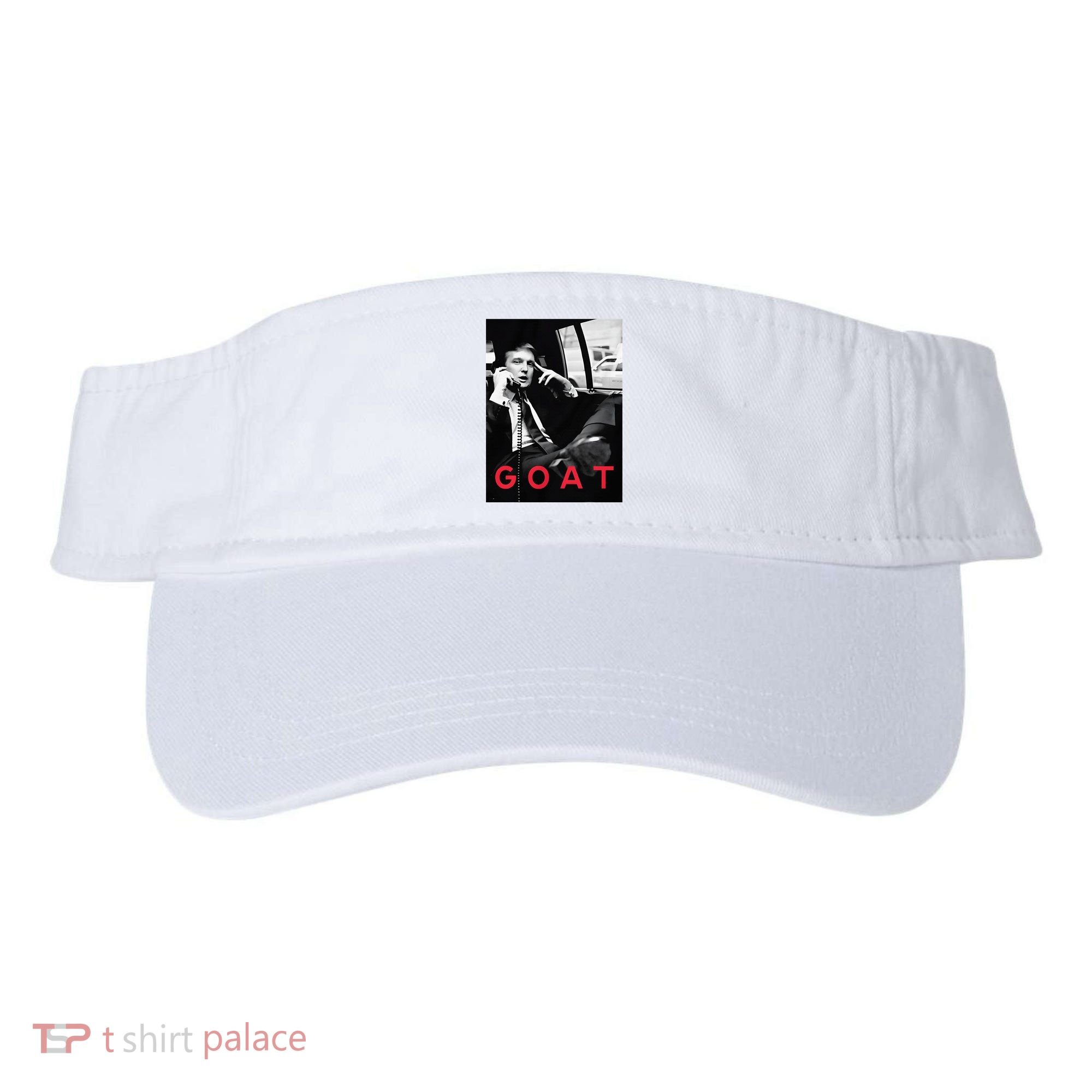 Goat Vote Trump 2024 Funny Support Republican Pro America Visor