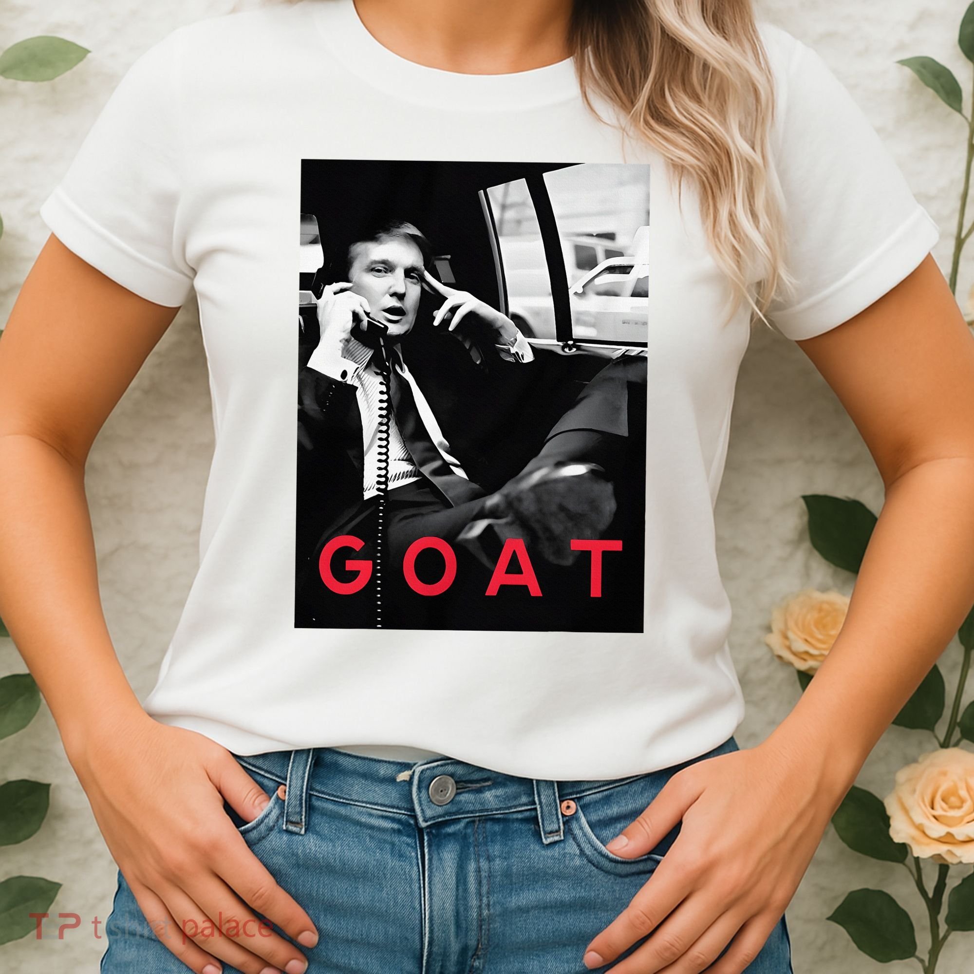 Goat Vote Trump 2024 Funny Support Republican Pro America Women's T-Shirt