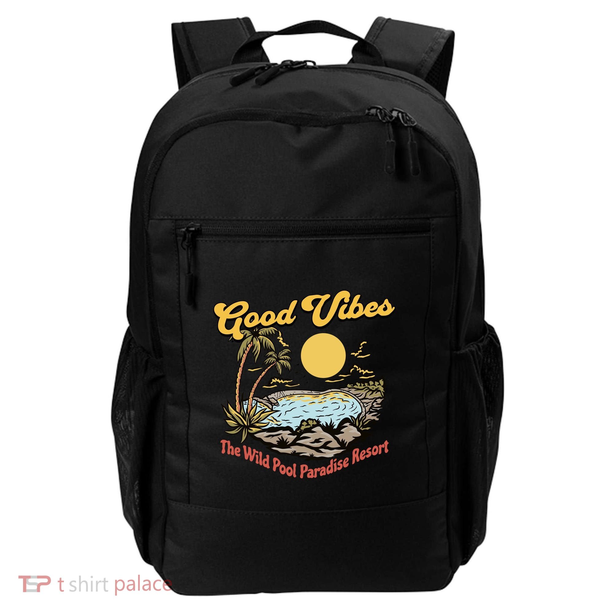 Good Vibes The Wild Pool Paradise Resort Backpack