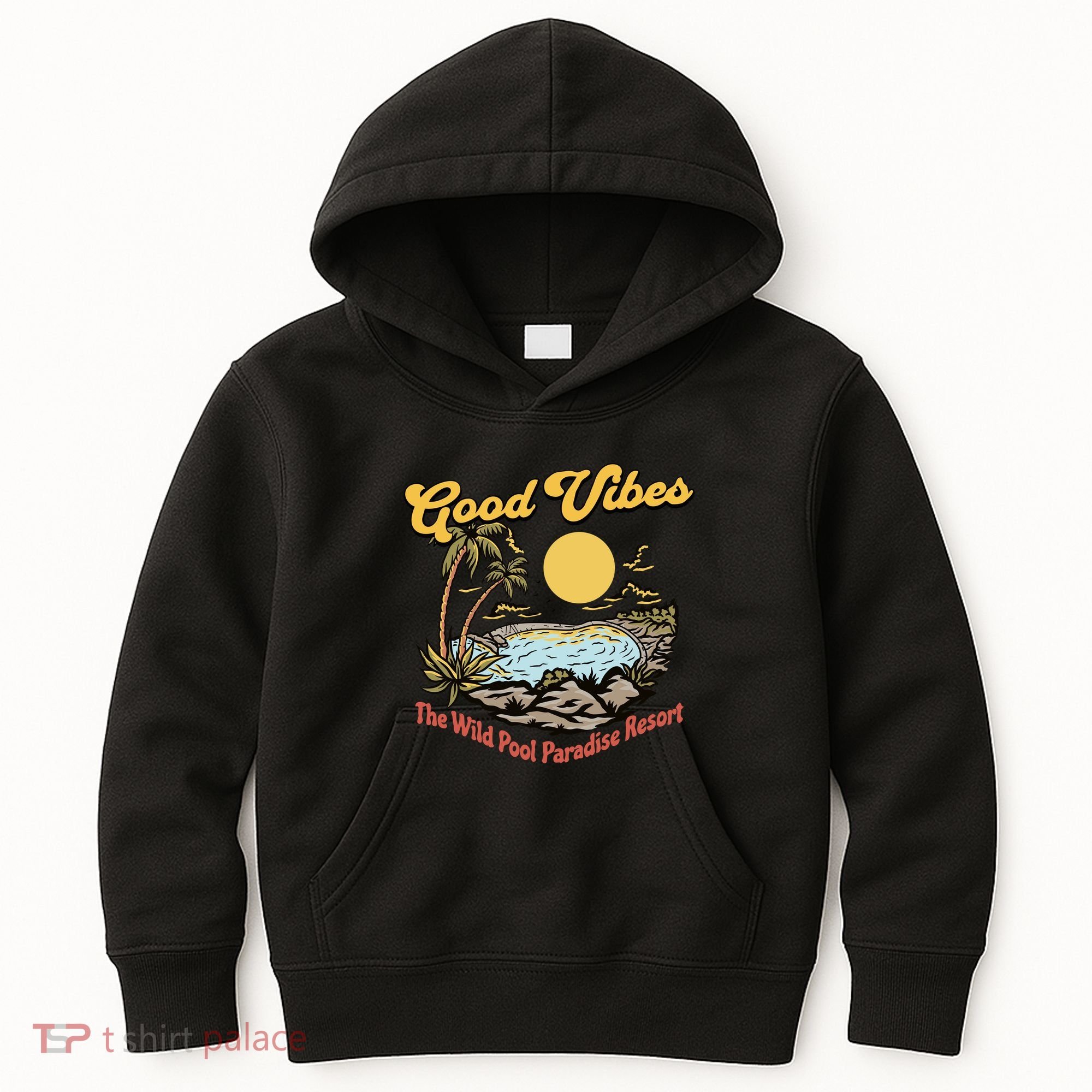 Good Vibes The Wild Pool Paradise Resort Kids Hoodie