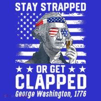 George Washington 1776 Stay Strapped Or Get Clapped Women's Tank Top thumb 5