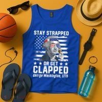 George Washington 1776 Stay Strapped Or Get Clapped Tank Top thumb 4