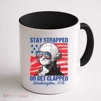 George Washington 1776 Stay Strapped Coffee Mug thumb 1