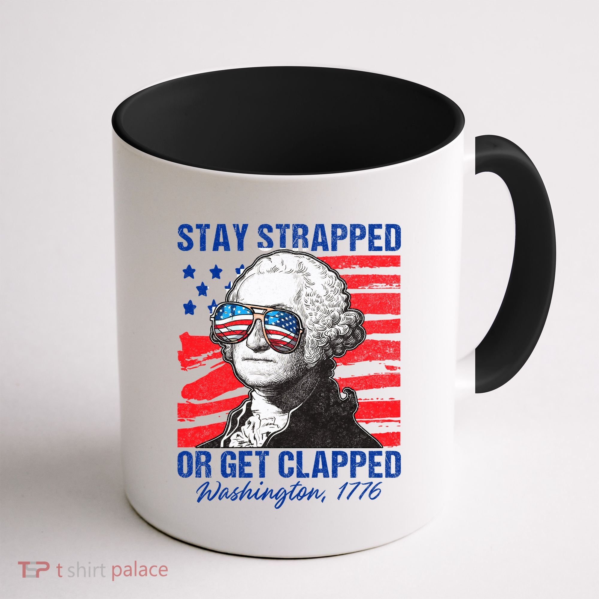 George Washington 1776 Stay Strapped Coffee Mug