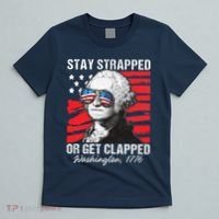 George Washington 1776 Stay Strapped T-Shirt thumb 5
