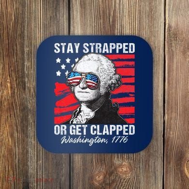 George Washington 1776 Stay Strapped Coaster