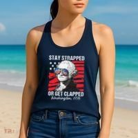 George Washington 1776 Stay Strapped Women's Tank Top thumb 2