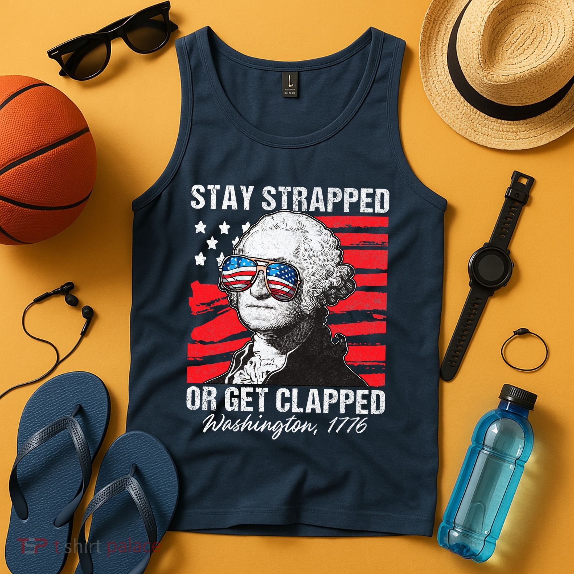 George Washington 1776 Stay Strapped Tank Top