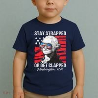 George Washington 1776 Stay Strapped Toddler T-Shirt thumb 2