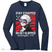 George Washington 1776 Stay Strapped Women's Long Sleeve Shirt thumb 0