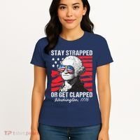 George Washington 1776 Stay Strapped Women's T-Shirt thumb 4