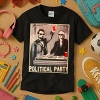 George Washington And Abraham Lincoln Political Party Kids T-Shirt thumb 3