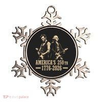 George Washington Abe Lincoln Guitar America's 250th Anniversary Ornament thumb 0