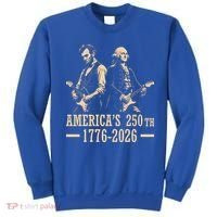 George Washington Abe Lincoln Guitar America's 250th Anniversary Sweatshirt thumb 0