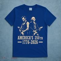 George Washington Abe Lincoln Guitar America's 250th Anniversary T-Shirt thumb 5