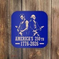 George Washington Abe Lincoln Guitar America's 250th Anniversary Coaster thumb 0