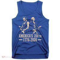 George Washington Abe Lincoln Guitar America's 250th Anniversary Tank Top thumb 0