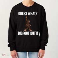 Guess What Bigfoot Butt Funny Sasquatch Peace Women's Sweatshirt thumb 0