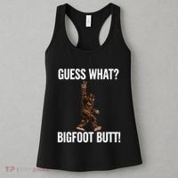 Guess What Bigfoot Butt Funny Sasquatch Peace Women's Tank Top thumb 3